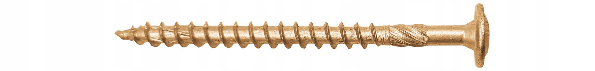 Skrutka WKCP 6 × 60 mm s tanierovou hlavou namontovaná v dreve